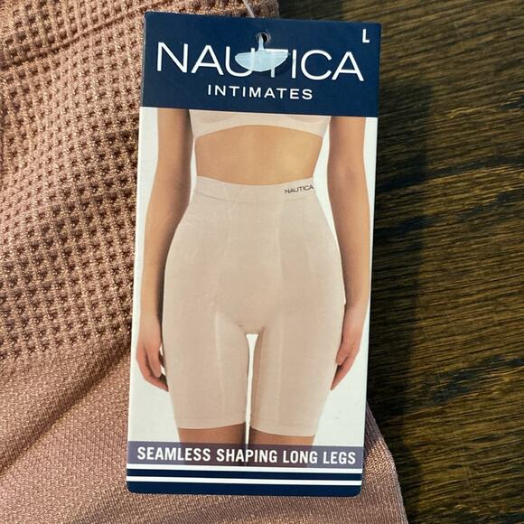 New with tags Nautica seamless tag free shaping long slip shorts 2 pack - Picture 2 of 7